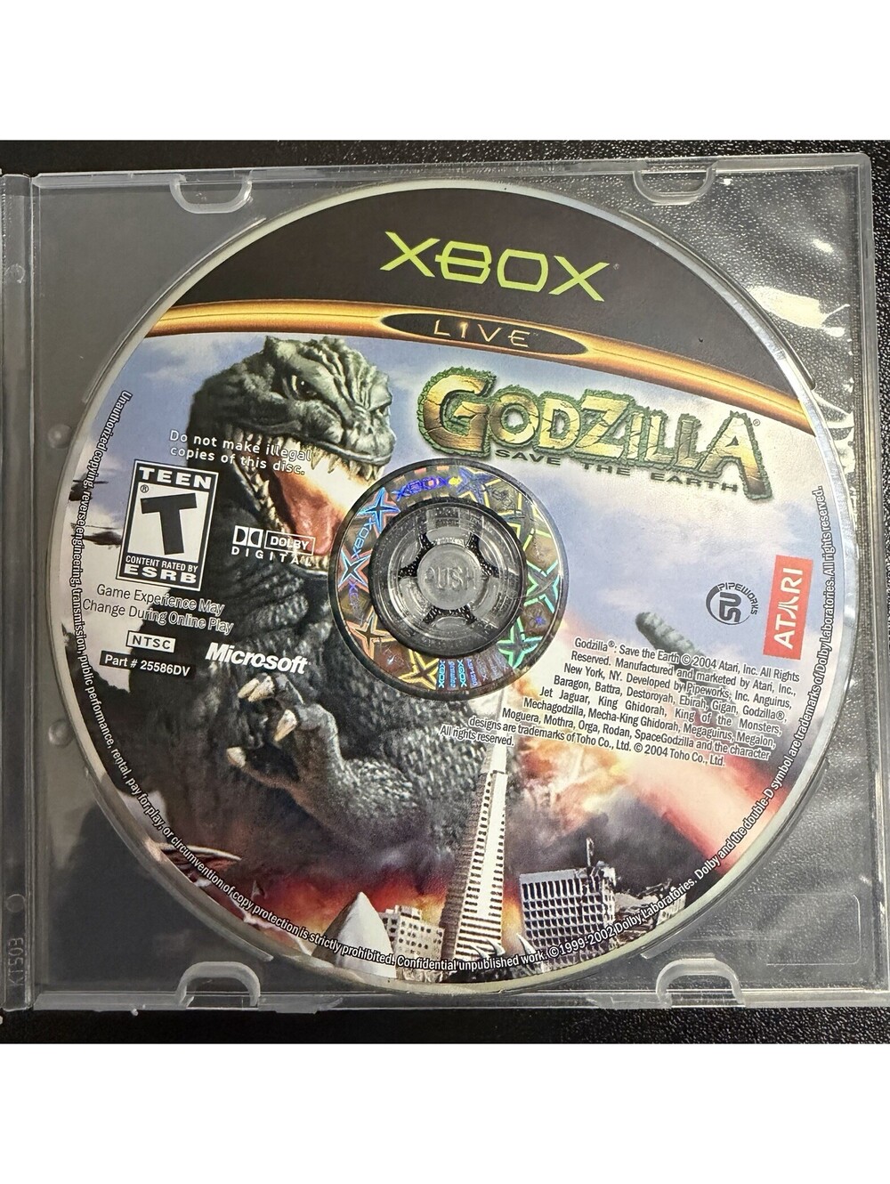 Godzilla: Save the Earth, Xbox, Loose, Authentic! DISC ONLY Tested & Working